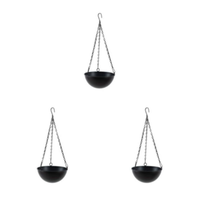 Wweixi Weather-resistant Hanging Planter For Easy And Stylish Garden Maintenance black S 3Set