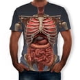 thumbnail image 1 of T-shirt Imprimé 3D Hip Hop d'Été pour Hommes Musculation Simulation Tatouage Muscle Manches Courtes Col Rond Grande Taille Tendance, 1 of 5