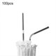 thumbnail image 1 of 100Pcs/Bag Drinking Straws Eco-friendly Multicolor Portable Flexible Disposable Plastic Drinking Straws for Home KAESI, 1 of 5