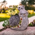 thumbnail image 4 of Polyresin Garden Ornament, Rustic Outdoor Planter Snail Plant Pot Garden, Patio, Large Yard Ornament 13 inch, 33 cm, 4 of 6