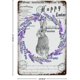 thumbnail image 2 of Letreros de metal retro vintage con diseño de conejo de Pascua y coronas de lavanda, placa de metal para Pascua de primavera, 12 x 8 pulgadas, 2 of 7