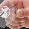 thumbnail image 6 of LEORX 20Pcs Transparent Adhesive Hooks with Flower Design for Wall and Ceiling Holding, 6 of 8
