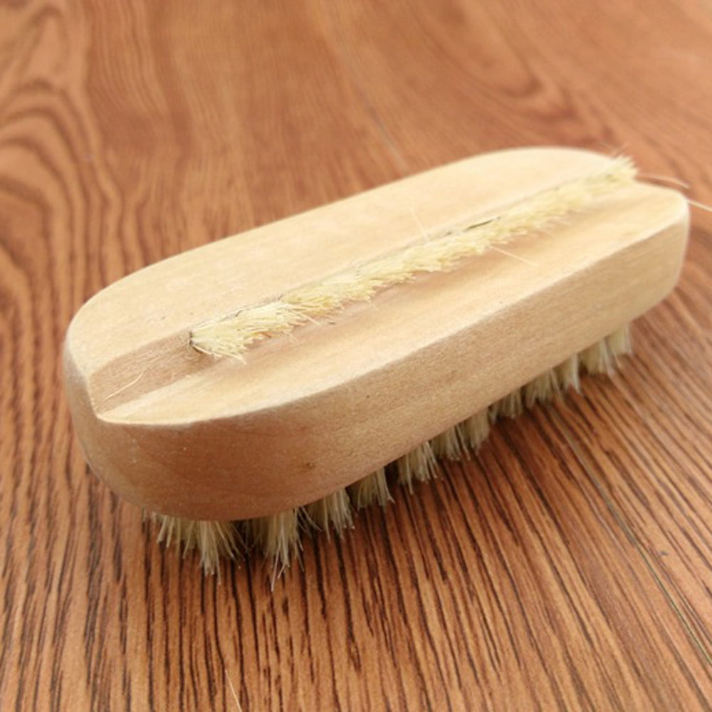 Lanhui Wooden Nail Brush For Manicure & Pedicure Scrubbing Cleaning ...