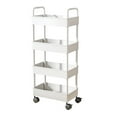 thumbnail image 3 of VQPeo 4-Layer Plastic Kitchen Storage Cart, Multipurpose Bathroom Organizer Rack, Mobile Toiletries & Snack Stand for Home Use, 3 of 5