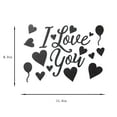 thumbnail image 2 of MUAXDA I Love You Balloon Stickers, Balloon Decals Stickers, Letter Decorative Paster, Valentines Day Heart Bobo Balloon Stickers for Valentine Supplies, 2 of 2