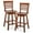 Brown, variant on Costway 2 PCS 24.5" Counter Height Bar Chairs Swivel Bar Stools with Hollow Backrest Brown