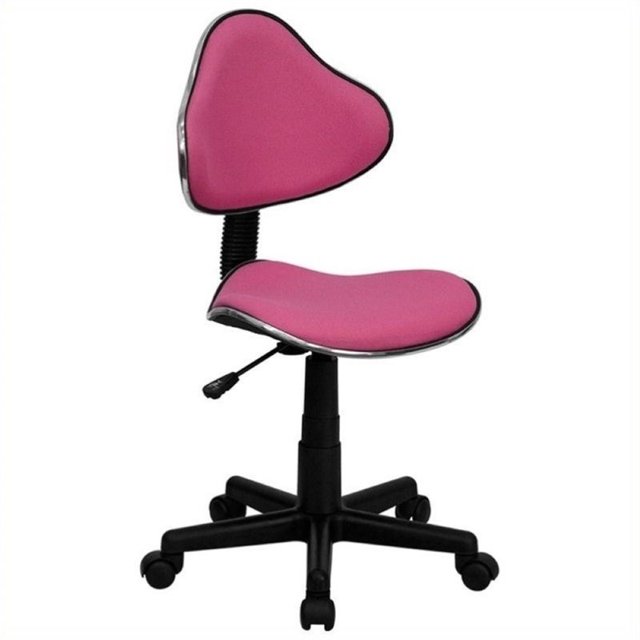 Scranton & Co Tissu/nylon Chaise de Bureau Ergonomique en Rose
