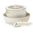 thumbnail image 1 of Gourmetific Cookware Set,5/11/15 - Piece Set of Ceramic Non - Stick Pans with Removable Handle, Versatile Slick Pots Set for Kitchen, Induction Ready,Easily Clean, 1 of 9