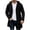 Black, variant on Fanshiluo Men's Mid-Length Hooded Single Breasted Knit Cardigan Jacket, Long Sleeve Casual Warm Outerwear,Size S-3XL