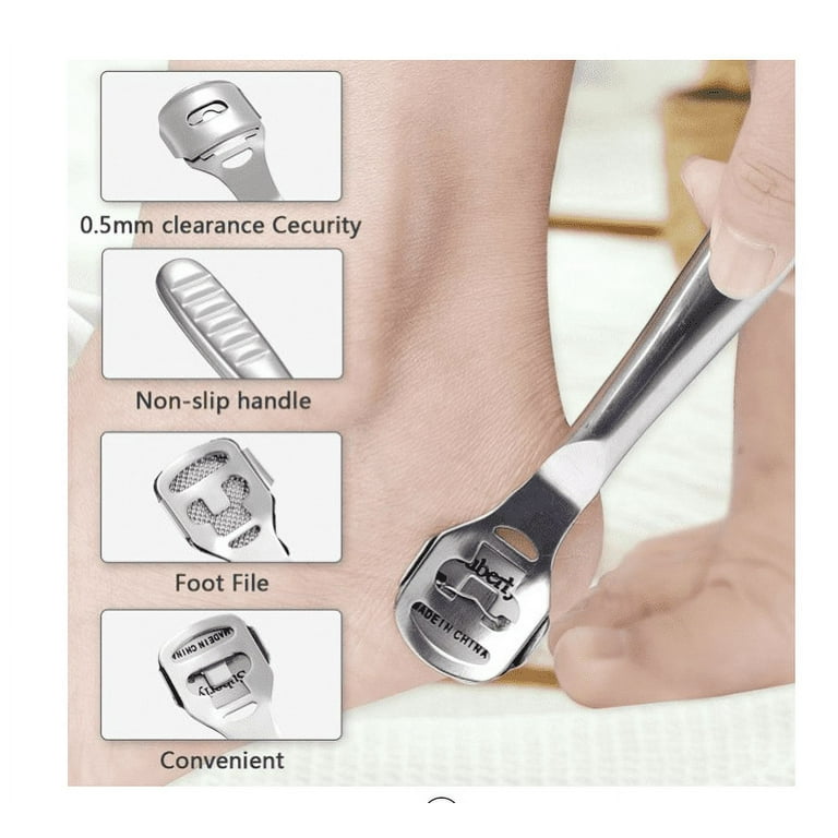 Foot Callus Shaver Hard Skin Corn Remover with 10 Replacement Blades -  White| SM2985