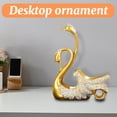 thumbnail image 5 of Swan Shaped Red Wine Rack, Simple Handicraft Decoration Ornament For Home & Kitchen, Decorative Wine Storage Holder With Dual Swan Design For Living Room Dining Room Party Decor, 5 of 5