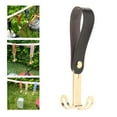 thumbnail image 4 of pa colg de material cuero portátil pa exteriores, s dobles extraíbles pa de camping, almacenamiento de ropa, vajilla, acabado de p Negro DYNWAVEMX Gancho para colgar, 4 of 8