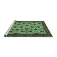 thumbnail image 2 of Ahgly Company Machine Washable Indoor Rectangle Abstract Turquoise Blue Modern Area Rugs, 2' x 3', 2 of 4