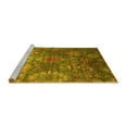 thumbnail image 2 of Ahgly Company Machine Washable Indoor Rectangle Oriental Yellow Industrial Area Rugs, 3' x 5', 2 of 4