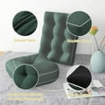 thumbnail image 5 of Parojati 28*18*5 Rocking Chair Cushion, Set of Thicken Seat & Back Chair Cushions with Memory Foam, Non-Slip Chair Pad with Ties for Indoor&Outdoor Rocker Dark Green, 5 of 10