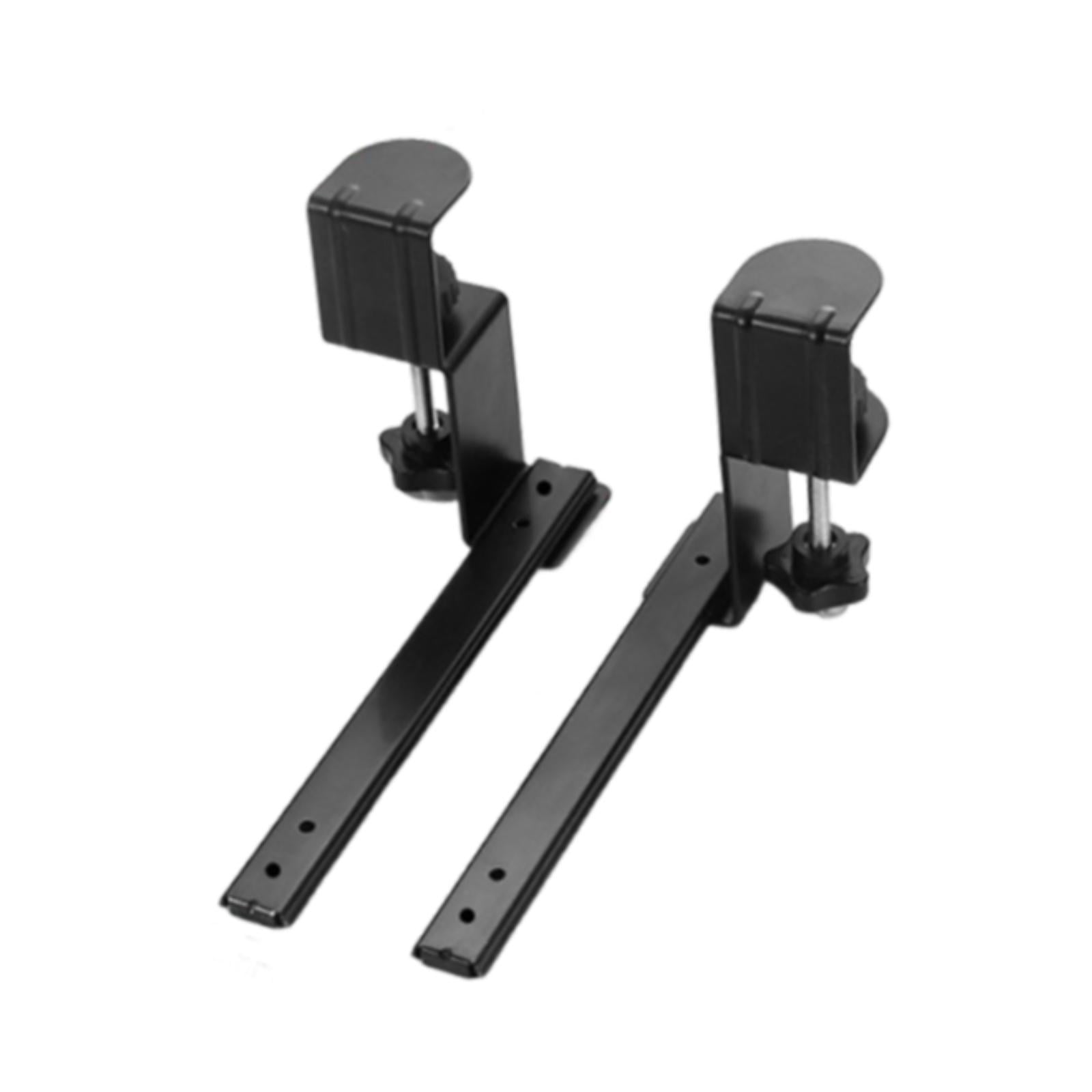 2 Pack Under Desk Keyboard Tray Slide Hardware Desk Extender Heavy Duty Steel Clamp on for Office Table Cabinet