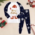 thumbnail image 2 of GCETTIC Boys/Girls Christmas Pajamas Holiday Pjs Kids Santa Long Sleeve Sleepwear Mint Size 4-5 Years, 2 of 6