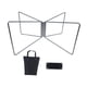 thumbnail image 3 of Soporte plegable portátil para nevera portátil, soporte universal resistente para camping. plata, 3 of 9