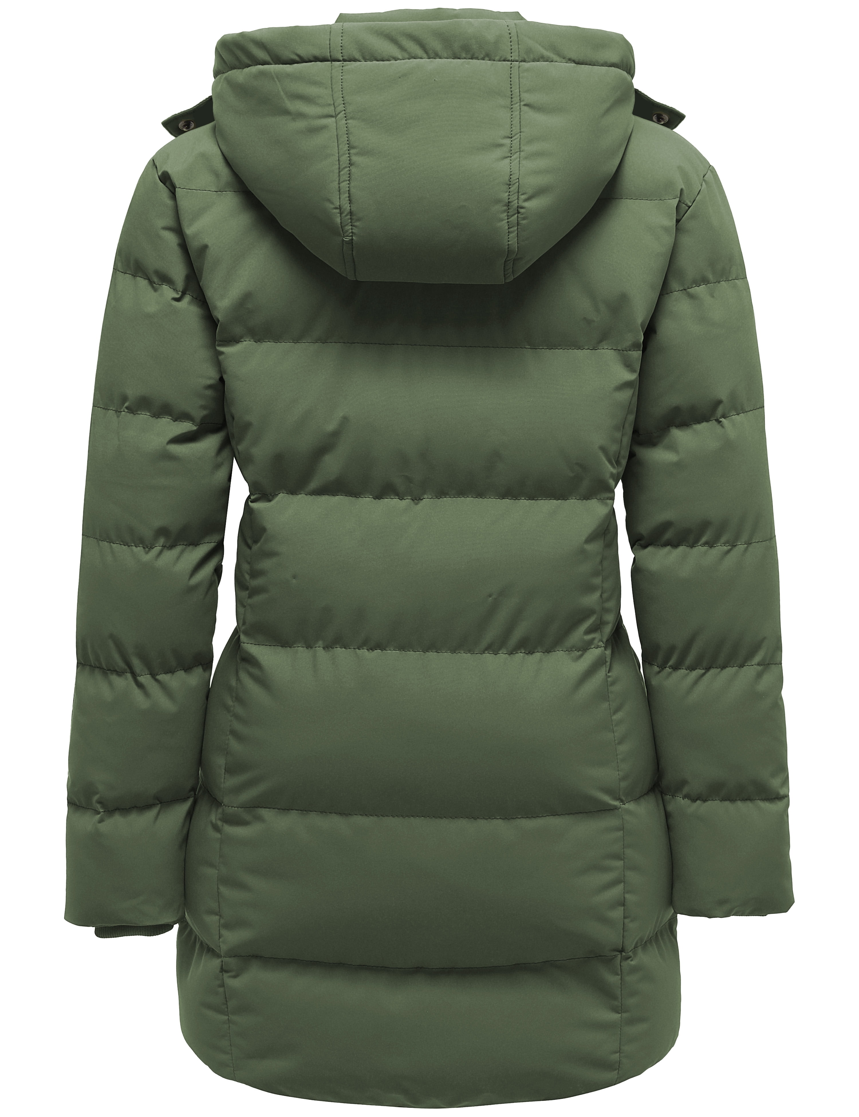 WenVen Women's Winter Parka Jacket Faux Fur Trim Puffer Coat(Arm 並行輸入品