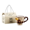 thumbnail image 1 of Taza de cerámica, taza de té con diseño de mariposa, chica bonita y elegante con colección de cajas de regalo, taza de café, regalo de cumpleaños para Estilo D, 1 of 8