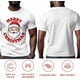 thumbnail image 5 of Camisetas gráficas informales de manga corta para hombre con texto "Feliz Navidad, Papá Noel", 5 of 8
