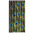 thumbnail image 1 of ABPHQTO Hermoso arte de pavo real plumas de pavo real elegante cortina de ducha impermeable cortina de ducha 150x180 cm, 1 of 2