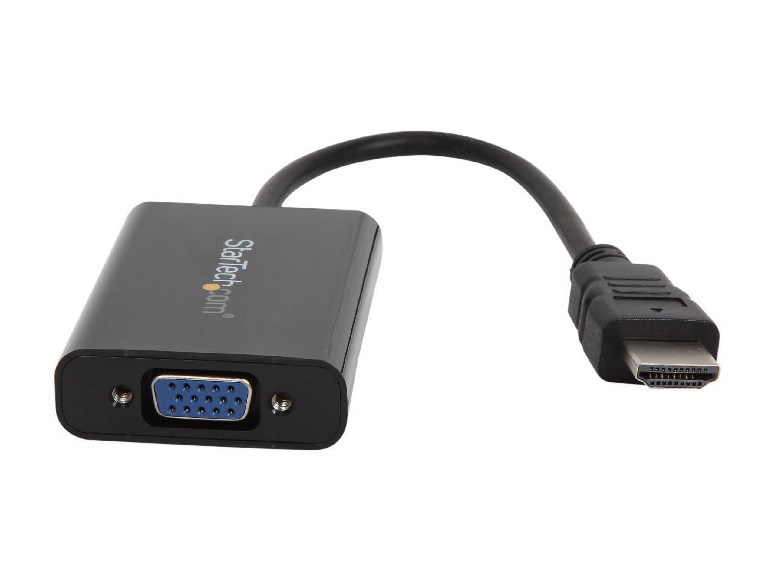StarTech.com HD2VGAA2 HDMI to VGA Adapter - With Audio - 1080p - 1920 x 1200 - Black - HDMI Converter - VGA to HDMI Monitor Adapter - image 2 of 5