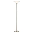thumbnail image 2 of Artiva USA Classic Coordinates, 150W 71-Inch LED Torchiere Floor Lamp with Hammered Glass Shades, Brushed Steel Finish, Dimmable, 2 of 3