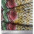 thumbnail image 2 of Soimoi Modal Satin Fabric Snake Animal Skin Print Fabric by The Yard 42 Inch Wide, 2 of 3