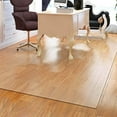 thumbnail image 1 of 4.3x7.9ft Area Rugs Clear Vinyl Plastic Floor Runner Protector，Thickness 1.5mm/0.06in Transparent Chair Mat for Hardwood Floor, Large Office Hallway PVC Area Rug Pad, Clear Floor Protector Carpet, 1 of 8