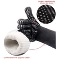 thumbnail image 3 of Guante resistente al calor Guante para horno hasta 800 °C Guantes universales para horno Guantes resistentes al calor y antideslizantes para barbacoa, parrilla, horno, cocina y chimenea, negro, 1 par (A) Sailing  Electrónica, 3 of 5