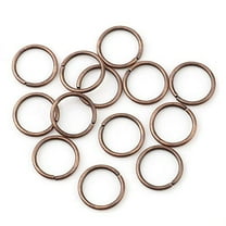 HDSupplies 200 Pieces - 10mm Jump Rings Antique Copper - 18 Gauge (1mm Thickness)