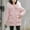 Pink#2, variant on Titcea Puffer Jacket Womens Fleece Collar Thickened Solid Color Zip Up Winter Coats with Pockets Warm Loose Comfort Jackets