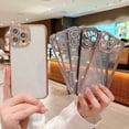 thumbnail image 2 of Funda De Silicona Suave TPU Con Incrustaciones De Diamantes De Lujo Para IPhone 11 12 13 Pro Max 14 Plus, 2 of 4