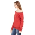 thumbnail image 2 of Women's Long Sleeve Boatneck Fleece Sweatshirt, 2 of 3