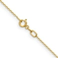 thumbnail image 3 of Finest Gold Leslies 14K Yellow Gold 0.85 mm Diamond-Cut 18 in. Rolo Chain, 3 of 4