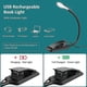 thumbnail image 5 of Reading Light, 7 Led Reading Light Rechargeable Clip Lamp, 360 Flexible Neck, 3 Color Temperature &, 5 of 5