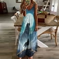 thumbnail image 2 of Wolves in The Moonlight Design Sleeveless Dress Woman Fashion Long Dresses Women's Summer Suit Dress 2025, 2 of 6