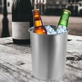 thumbnail image 1 of unbranded Cubeta De Hielo De Acero Inoxidable Para Enfriar Bebidas Con Y Uso Multifuncional, 1 of 8