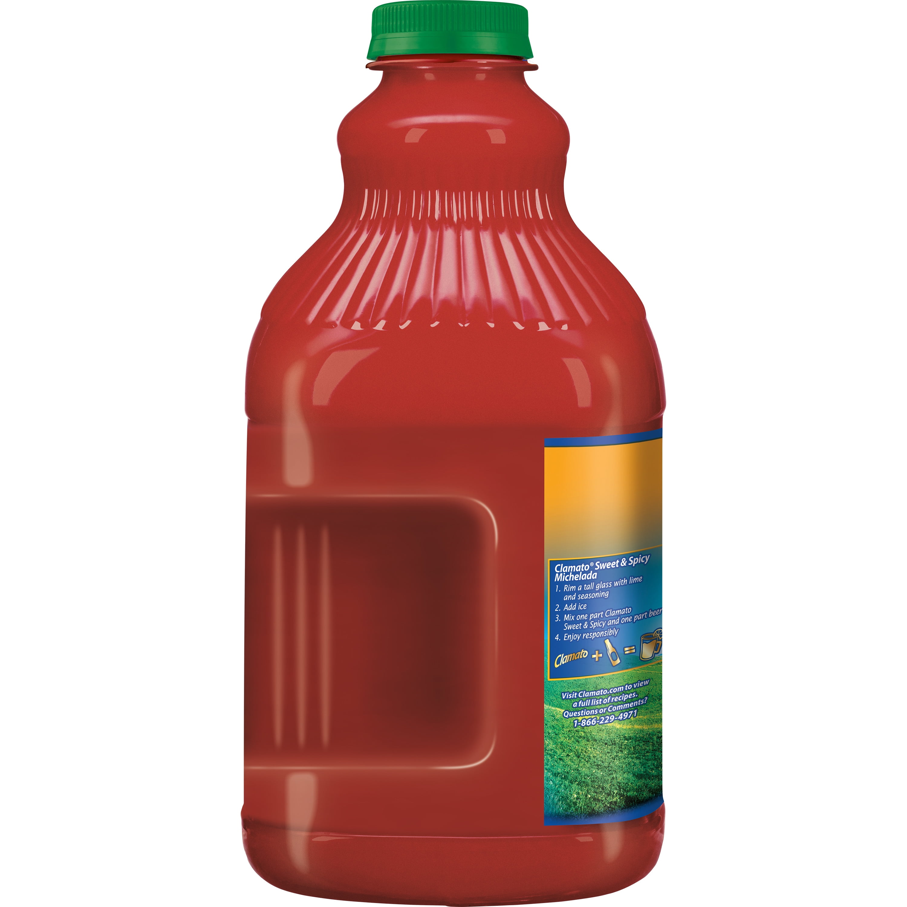 Clamato Sweet & Spicy Tomato Cocktail Mix, 64 fl oz, Bottle