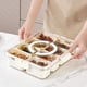 thumbnail image 2 of Bewildely Bandeja de almacenamiento para caja de especias de cocina, bandeja para servir dividida limpia y versátil, convenientemente diseñada Organizadores de utensilios de cocina 8 cuadrícula, 2 of 6