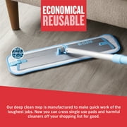 E-Cloth Deep Clean Mop Effective Spotless Microfiber Floor Cleaner Contains 1 Extra Mop Head Replacement