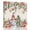 Beige, variant on Canvas Print Wall Art Oil Paintings Winter Red White Gnome on Linen Picture Prints Artwork for Living Room Kitchen Bathroom Bedroom