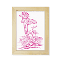 thumbnail image 1 of Lotus Lotus Flower Water Desktop Adorn Photo Frame Display Art Painting Wooden, 1 of 3