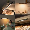 thumbnail image 5 of Wireless Induction Under-Cabinet Light, Cabinet Lighting in 3 Tone Modes, 270° Rotation and Dimmable, No Wiring Required USB-C Interface, LED Light for Office/Kitchen/Bedroom, Black, 5 of 7