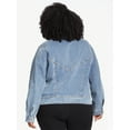 thumbnail image 3 of Sofia Jeans by Sofia Vergara Plus Size 90s Denim Jacket, 3 of 5