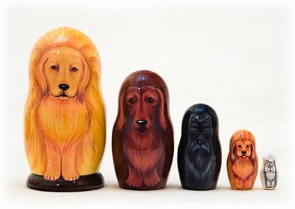 dog nesting dolls