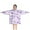 White Purple Butterfly, variant on White Purple Butterfly Flower Pattern Blanket Hoodies for Kids 6-13YR Oversize Wearable Blanket Hoodies for Boys Girls Teens