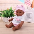 thumbnail image 3 of Muñeca De Juguete 30cm Recién Nacido Muñeco Bebé Simulación Vinilo Niños Juguetes Realistas (Rosa) Likrtyny libre de BPA, 3 of 9