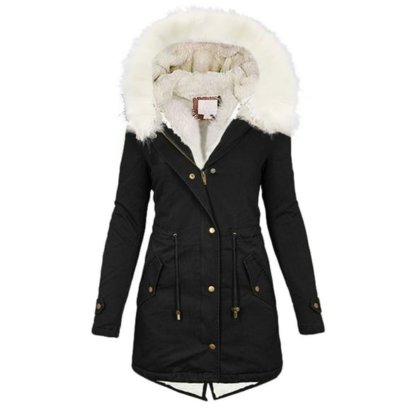 Winter Long Coats for Women Thick Warm Puffer Down Plus Size Hooded Jackets Casual Solid Parkas Outwear Oversized Coat